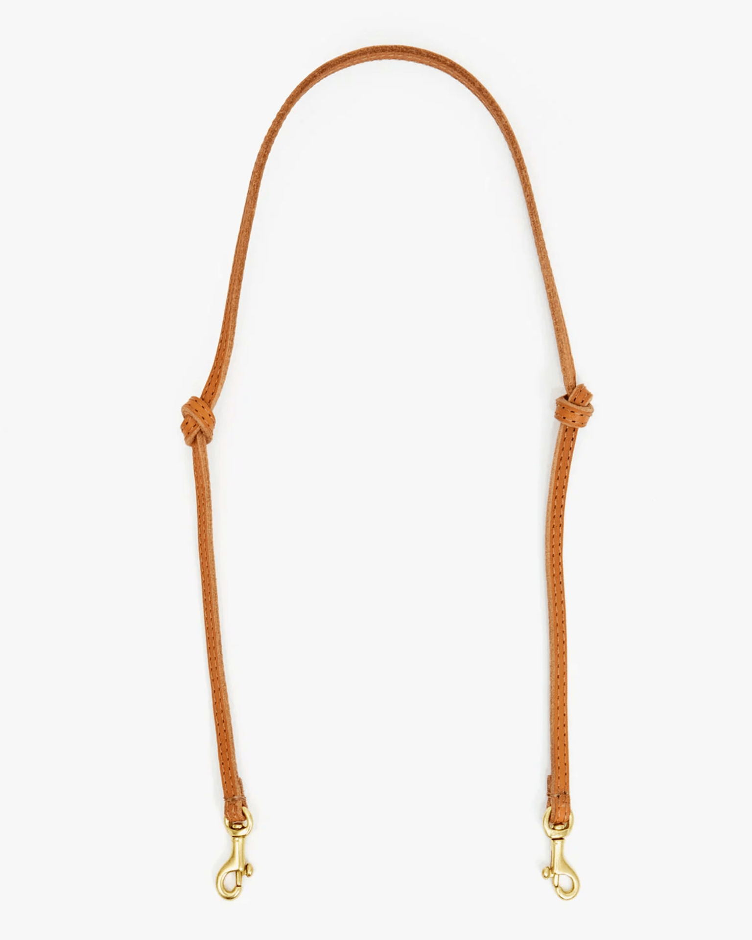 Clare V. Accessories Cuoio Thin Knotted Shoulder Strap in Cuoio