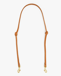 Clare V. Accessories Cuoio Thin Knotted Shoulder Strap in Cuoio