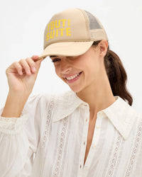 Clare V. Trucker Hat - Tout De Suite in Khaki 2 - Bliss Boutiques