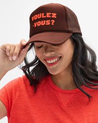 Clare V. Trucker Hat - Voulez-Vous in Chocolate 2 - Bliss Boutiques