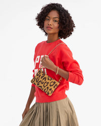 Clare V. Wallet Clutch w/ Tabs - Pablo Cat Suede in Lark/Brown 2 - Bliss Boutiques