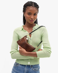 Clare V. Wallet Clutch w/ Tabs - Pierre Python in Auburn 2 - Bliss Boutiques