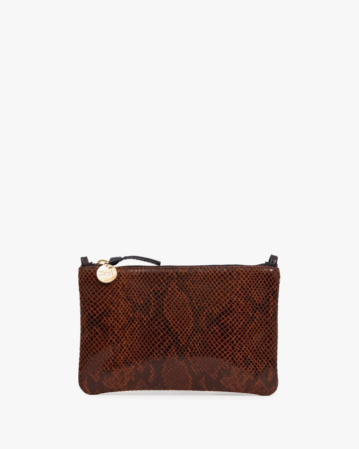 Wallet Clutch w/ Tabs - Pierre Python in Auburn