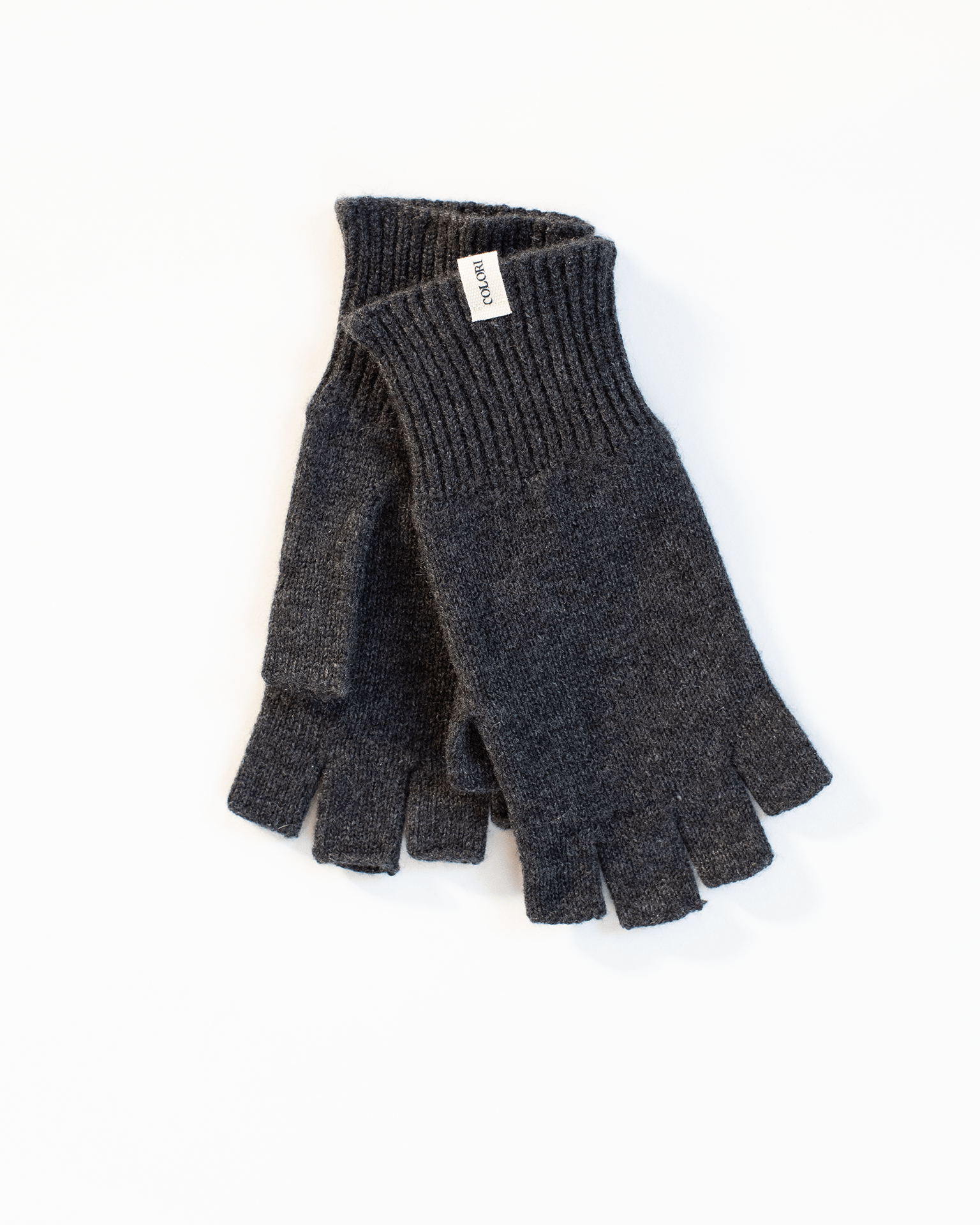 COLORI Fingerless Gloves in Carbon