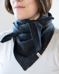 COLORI Large Triangle Bandana in Carbon