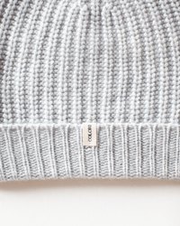 COLORI Ribbed Beanie in Shark