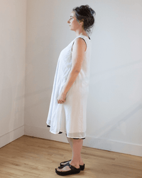 CP Shades Bree Dress in White Cotton Silk