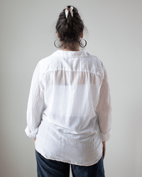 CP Shades Eliza Fitted Button Down w/o Pkts - Cotton/Silk in White