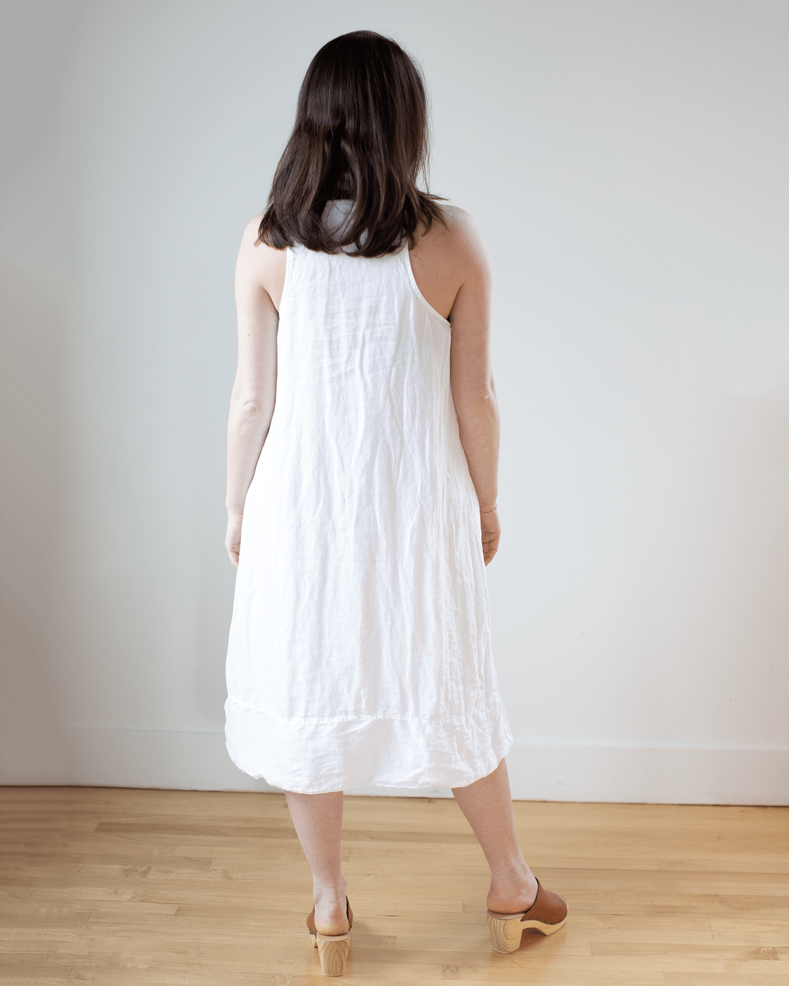 CP Shades Freida Dress in Lined White Linen