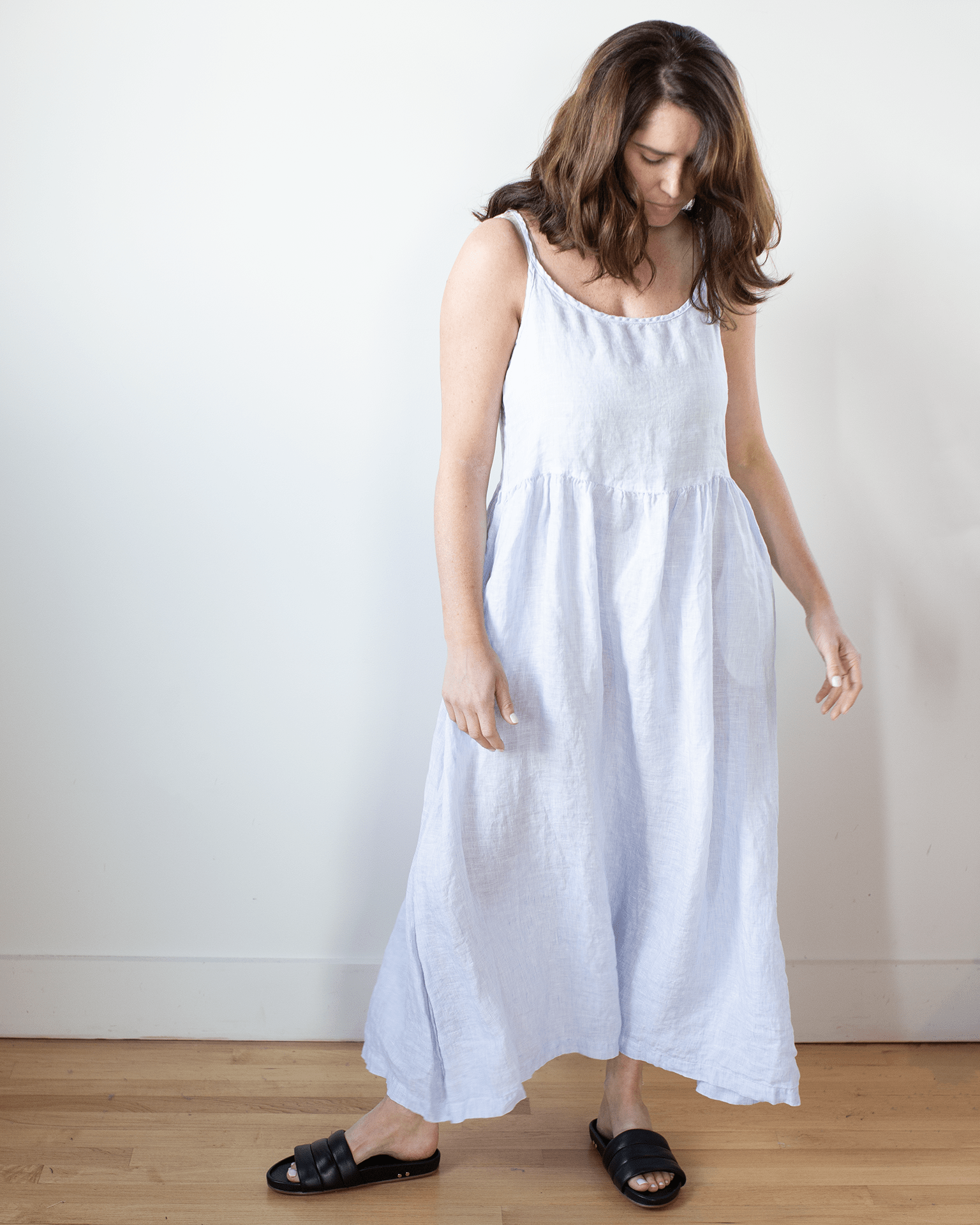 CP Shades Hazel Dress in Blue & White