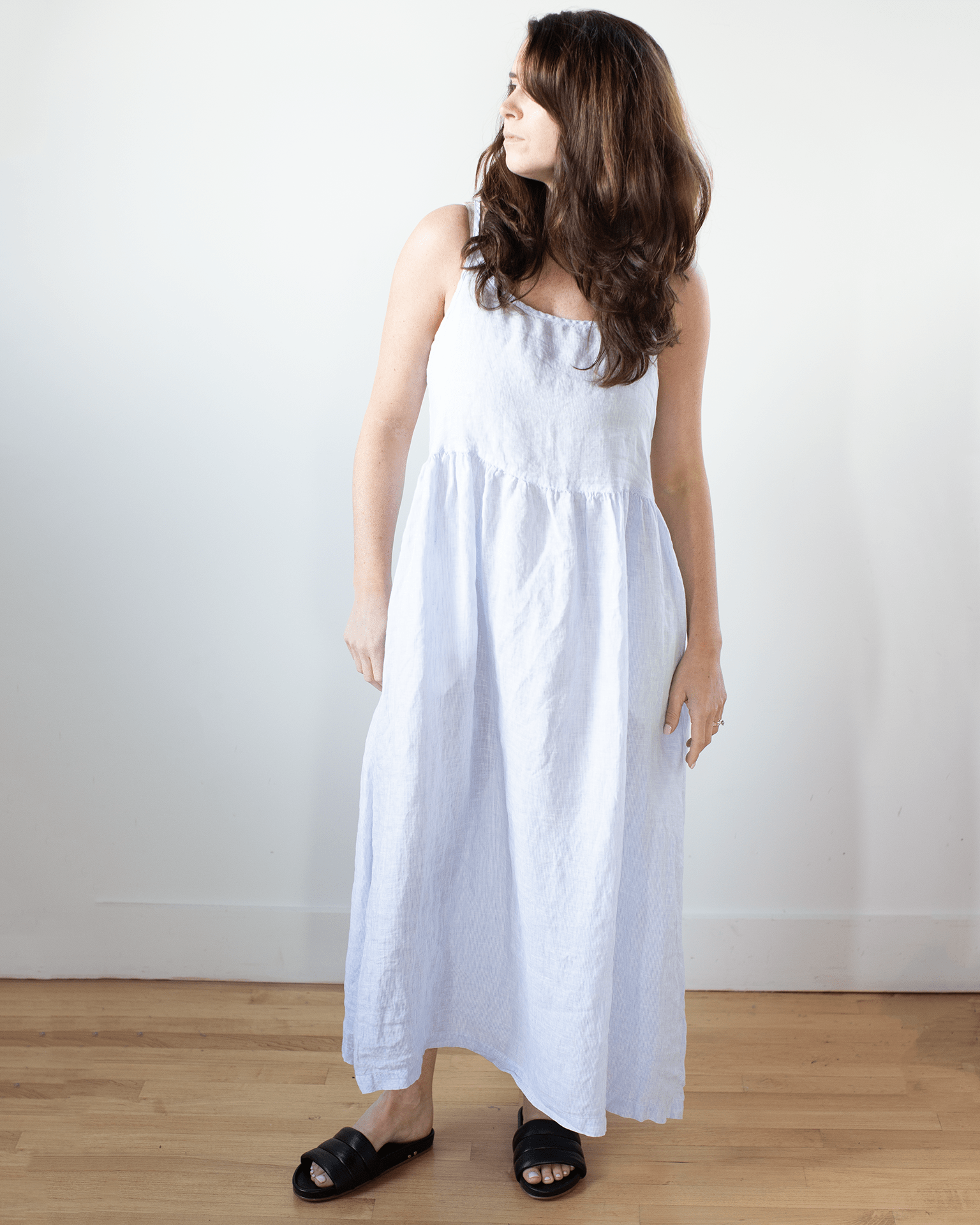 CP Shades Hazel Dress in Blue & White