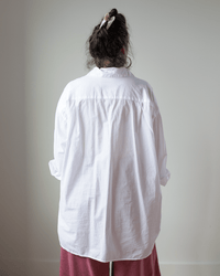 CP Shades Jane Oversized Button Down w/o Pkts - Cotton Oxford in White