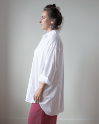 CP Shades Jane Oversized Button Down w/o Pkts - Cotton Oxford in White