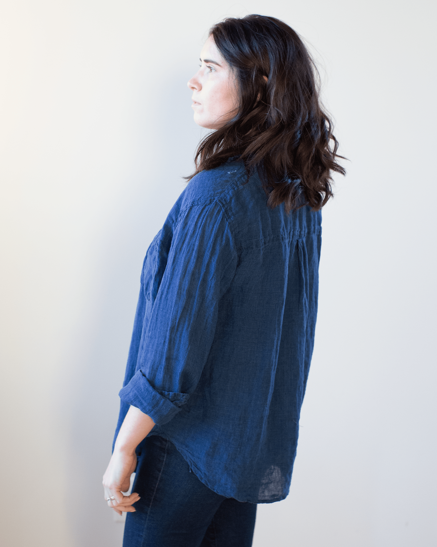 CP Shades Jojo Shirt - Indigo Linen in Indigo