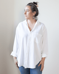 CP Shades Jojo Shirt - L/W Cotton Twill in White