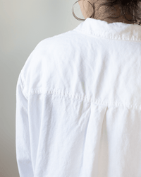 CP Shades Joss 1Pkt Button Down - Hemp Blend in White