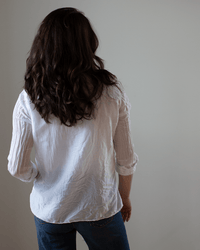 CP Shades Julie Cotton Silk Top in White