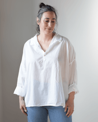 CP Shades Lissa Cotton Pullover in White