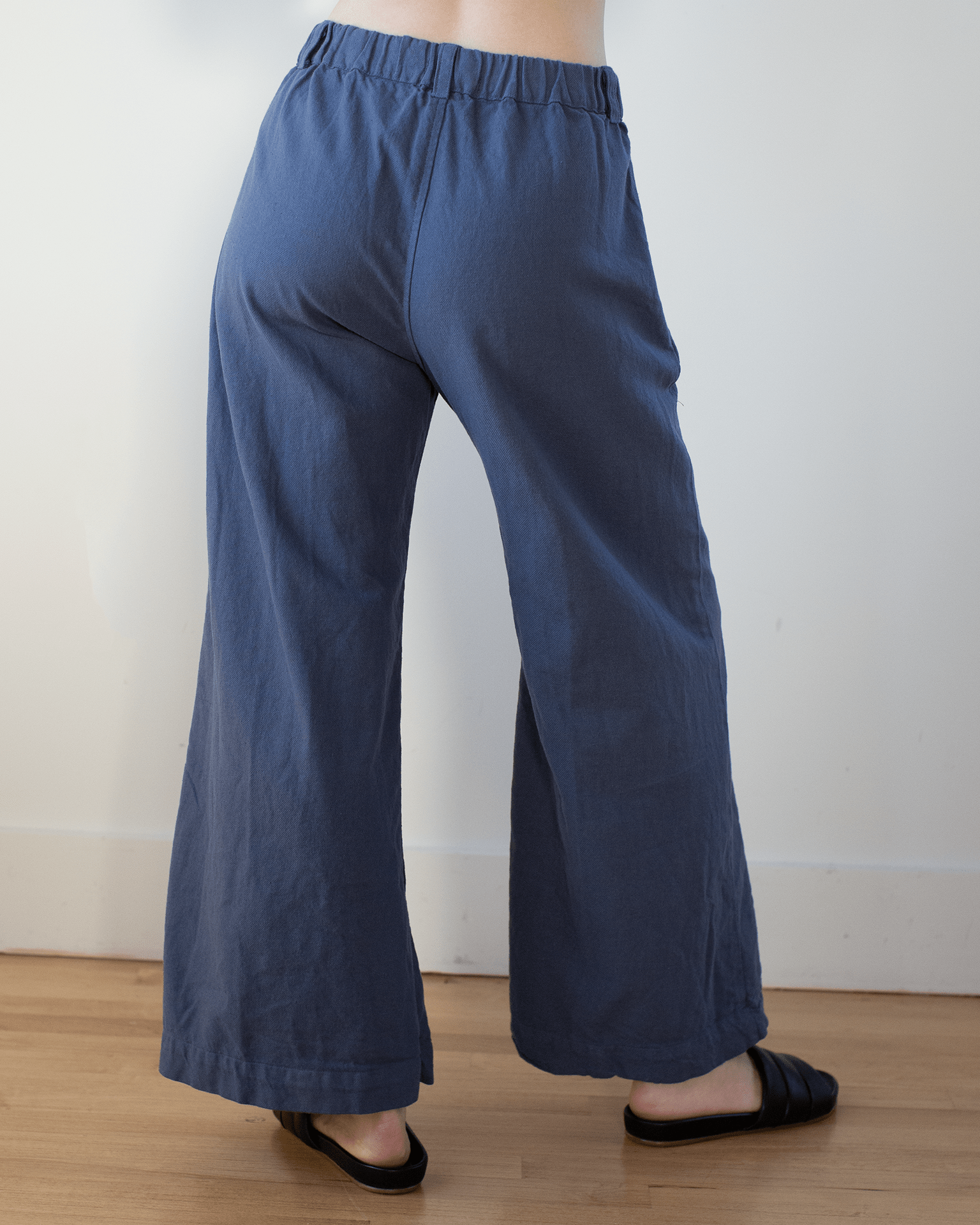 CP Shades Polly Wide Leg Pant - Cotton Twill in Midnight