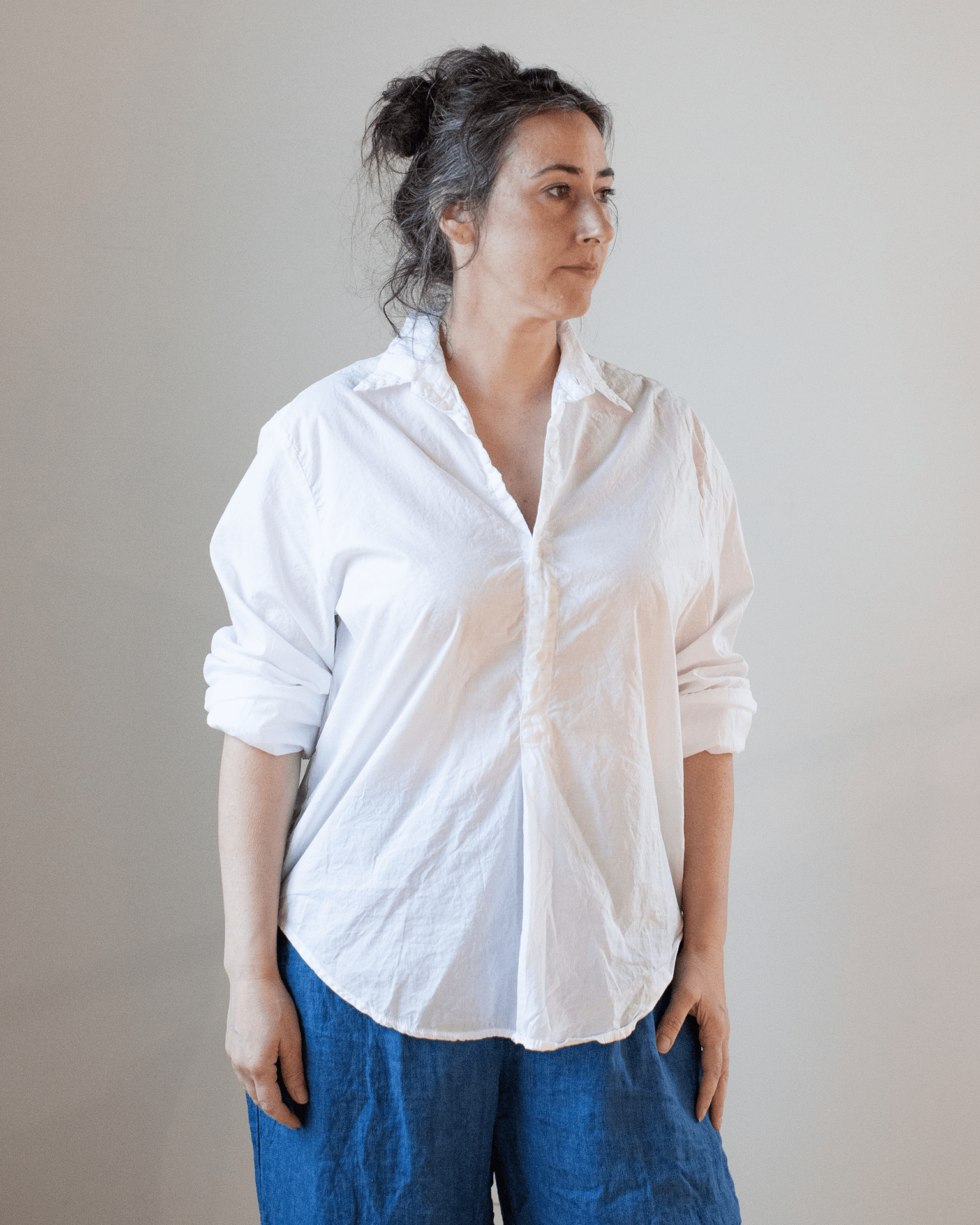 CP Shades Tennessee in White Cotton Oxford