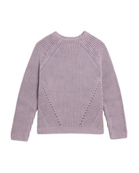 Daphne Washed Cotton Sweater in Thistle