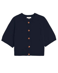 Demylee Amy Cotton Cardigan in Navy