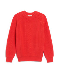 Demylee Chelsea Organic Cotton Sweater in Vermillion