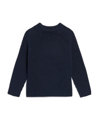 Demylee Daphne Cotton Sweater in Navy