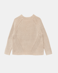 Daphne Washed Cotton Sweater in Sandstone - Bliss Boutiques