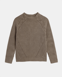 Demylee Daphne Washed Cotton Sweater in Bark