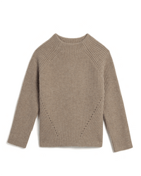 Demylee Daphne Wool Sweater in Heather Brown