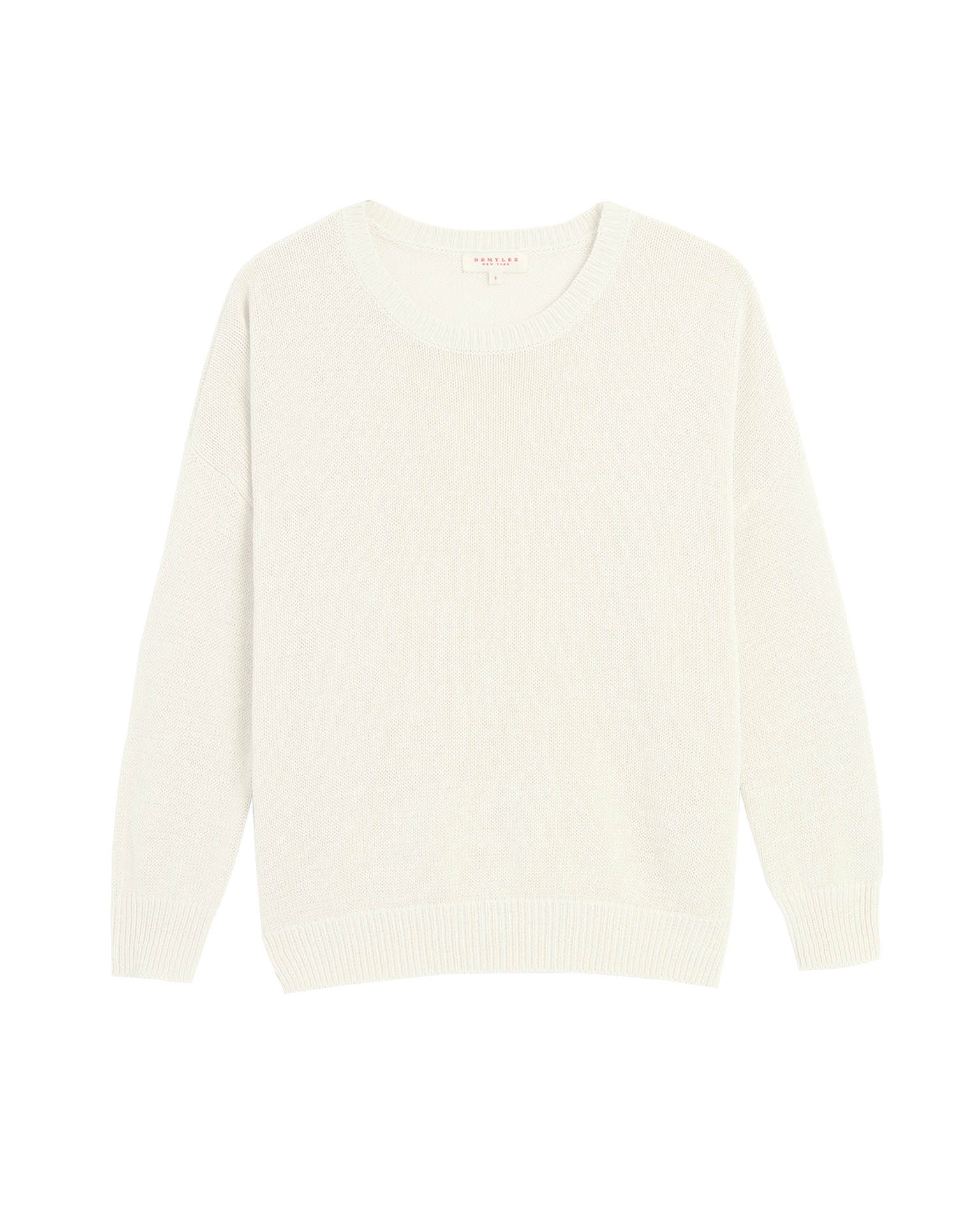 Demylee Nadin Cotton Linen Sweater in Off White