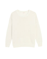 Demylee Nadin Cotton Linen Sweater in Off White