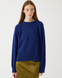 Demylee Natalia Cotton Sweater in Baltic Blue 1 - Bliss Boutiques