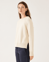 Demylee Natalia Cotton Sweater in Off White 2 - Bliss Boutiques