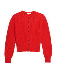 Demylee Riana Cotton Sweater in Vermillion