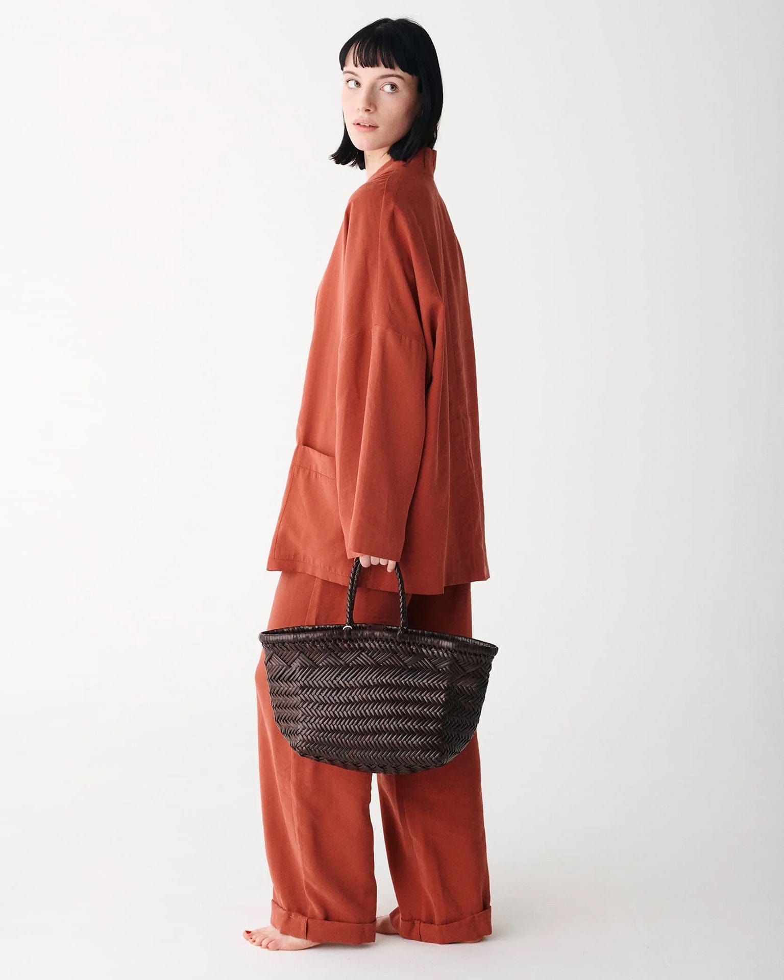 Dragon Diffusion Bamboo Triple Jump - Small - 6 Lines in Dark Brown