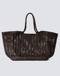The Dragon Diffusion Window Shopper in dark brown, featuring braided handles, is shown against a plain light gray background.