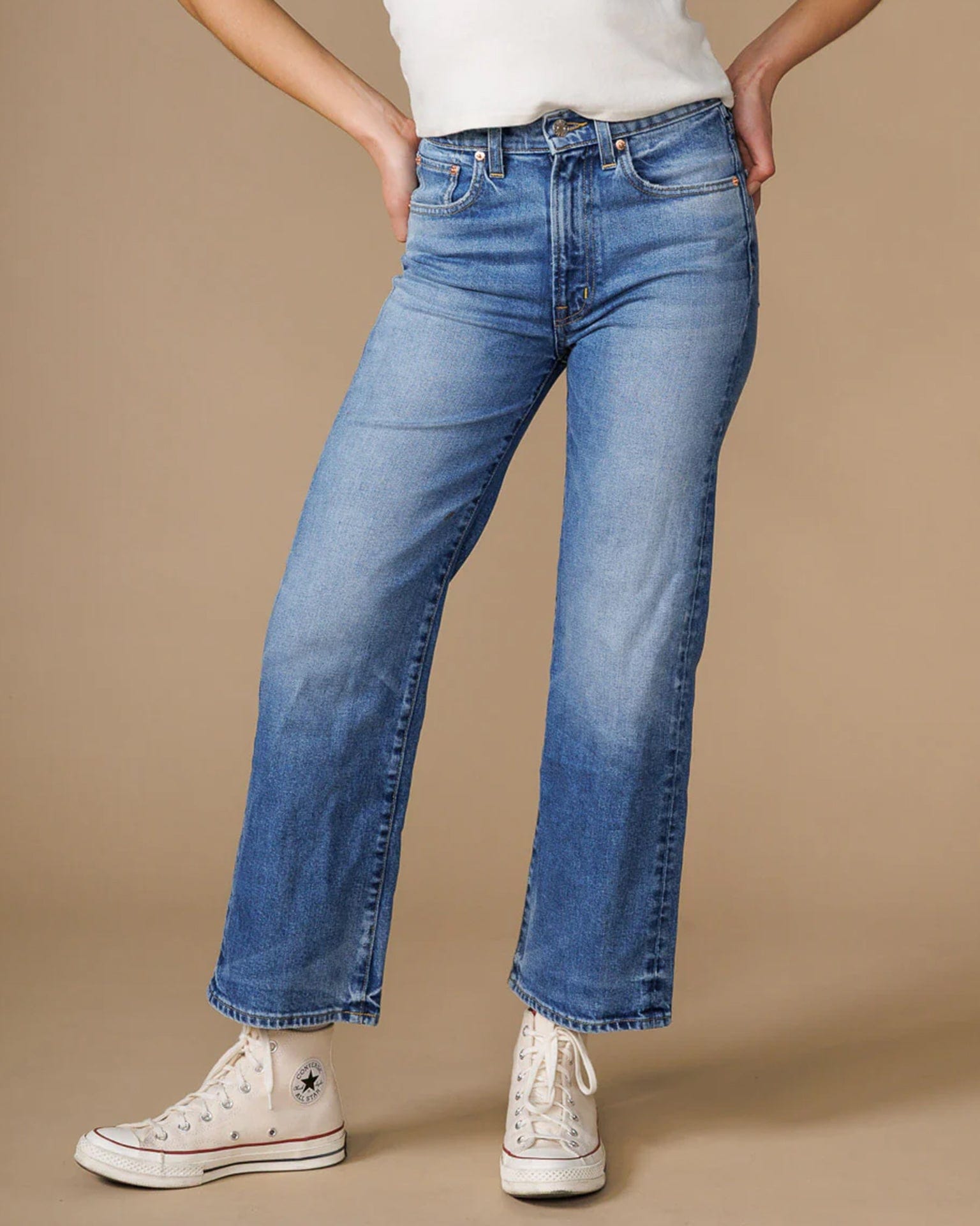 Edwin Marli Wide Leg Ankle in Grand