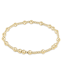 The enewton Hope Unwritten 4mm Bead Bracelet features alternating small and larger round beads, crafted with 14k gold-filled materials for a continuous, polished shine.