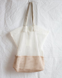 Épice Bi - Color Large Tote in White Sand 1 - Bliss Boutiques