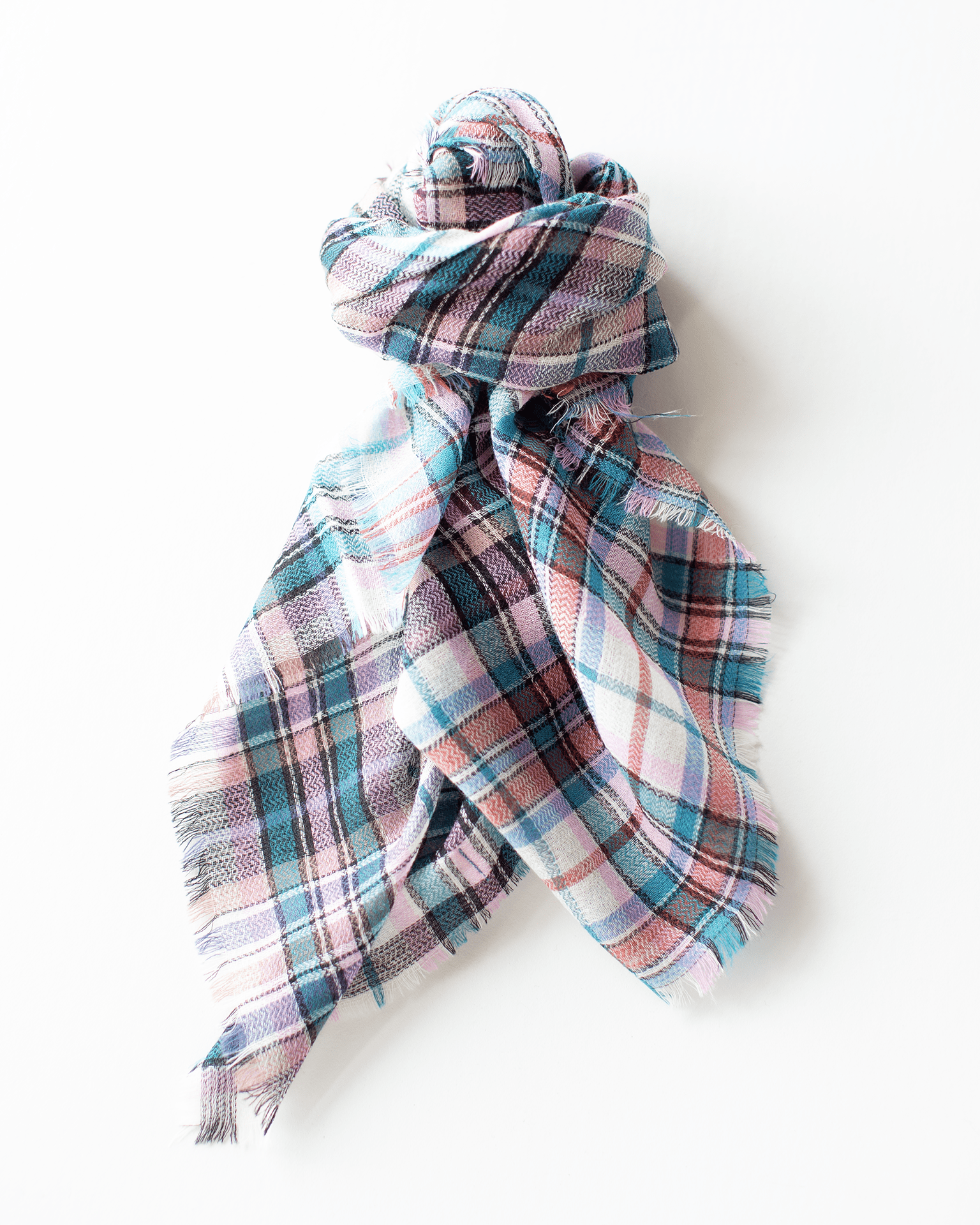 Épice Check Bandana Scarf in Jade
