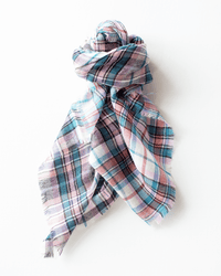 Épice Check Bandana Scarf in Jade