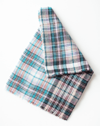 Épice Check Bandana Scarf in Jade