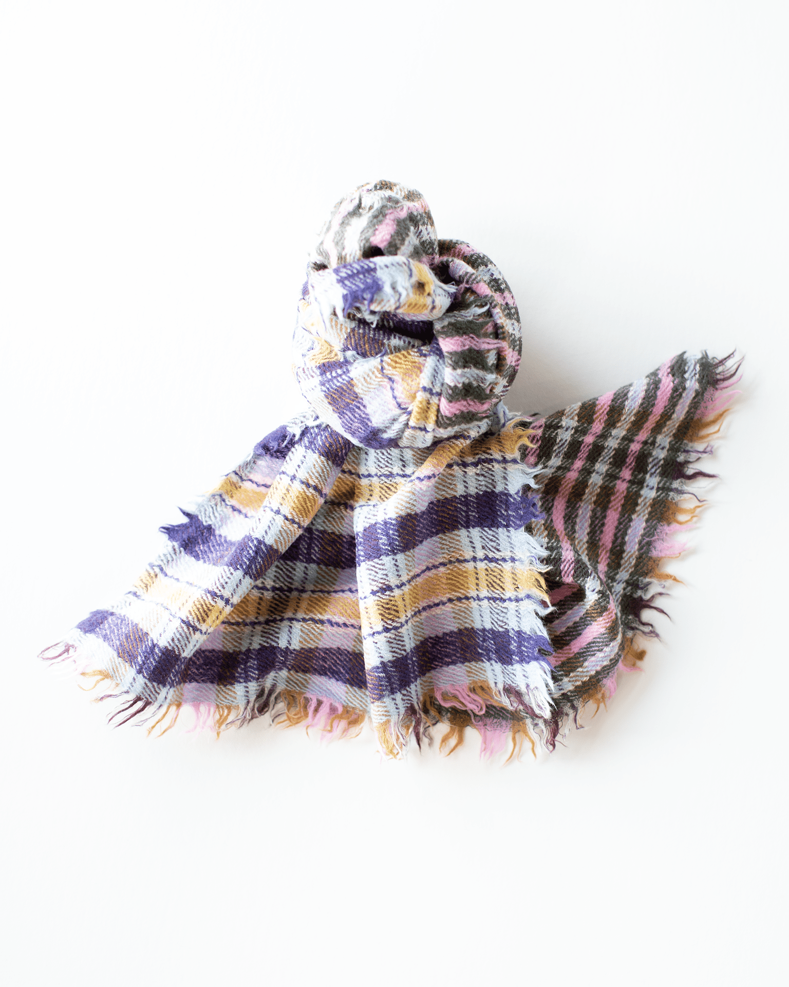 Épice Check Blanket Scarf in Pink