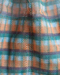 Épice Check Large Udaipur Bag in Apricot 2 - Bliss Boutiques