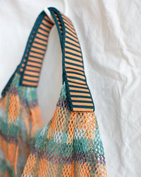 Épice Check Large Udaipur Bag in Apricot 3 - Bliss Boutiques