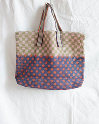 Épice Checks & Dots Small Tote in Rosso 1 - Bliss Boutiques