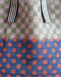 Épice Checks & Dots Small Tote in Rosso 2 - Bliss Boutiques