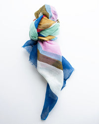Épice Classic Stripe Scarf in Olive 1 - Bliss Boutiques